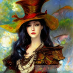 Woman Wearing A Hat #54 Portrait Ai Art