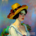 Woman Wearing A Hat #59 Portrait Ai Art