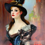 Woman Wearing A Hat #60 Portrait Ai Art