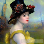 Woman Wearing A Hat #70 Portrait Ai Art