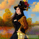 Woman Wearing A Hat #73 Portrait Ai Art