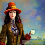 Woman Wearing A Hat #84 Portrait Ai Art