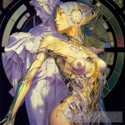 Woman With Purple Lover Ai Artwork