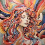 Women Face With Creativity Ai Artwork