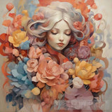 Women Face With Creativity Ai Artwork