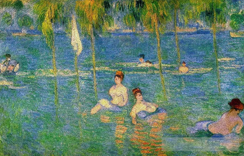 Women In A Lake Impressionism Ai Art