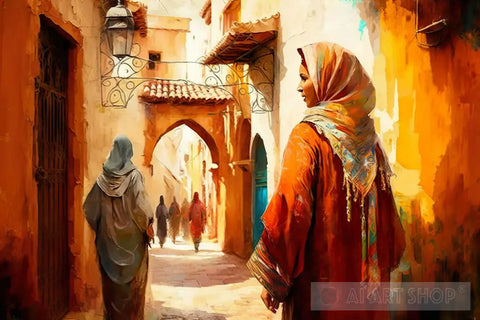 Women Of The Medina Ai Artwork