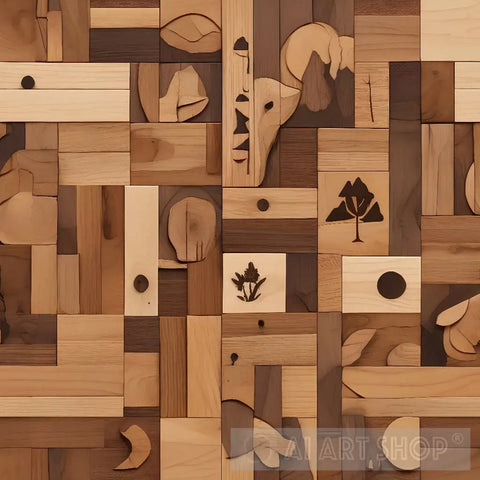 Wood Art Background Ai Artwork