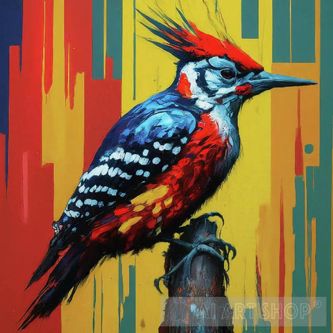 Woodpecker Pop Art Ai