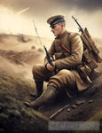 World War One Soldier (Long Nose) Ai Artwork