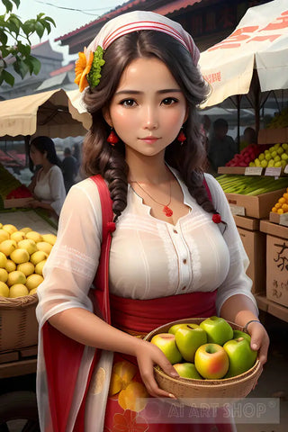 Would You Like Some Fruit Portrait Ai Art