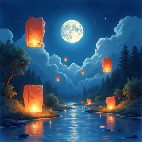 Moonlit Lanterns Dream