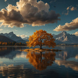 Leonardo_Lightning_XL_A_majestic_surreal_landscape_at_golden_h_1