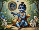 Joyful Play of Little Krishna