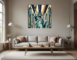 Statue of Liberty Couch and bare wall
