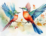 Watercolor birds #2