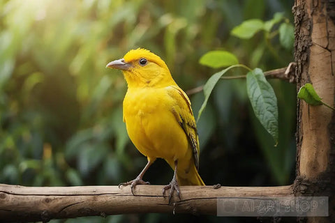 Yellow Bird Animal Ai Art