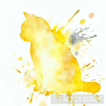 Yellow Cat Ai Painting