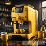 Yellow Coffee Machine Abstract Ai Art