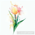 Yellow Tulip Nature Ai Art