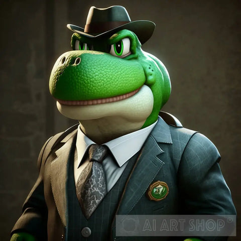 Yoshi In A Suit Ai Artwork