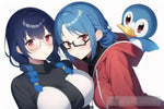 Yuka-San With Penquin Ai Artwork