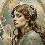 Art Nouveau Girl 5