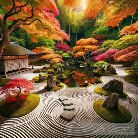 Zen Harmony Architecture Ai Art