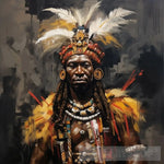 Zulu Warrior: Strength And Tradition Ai Painting