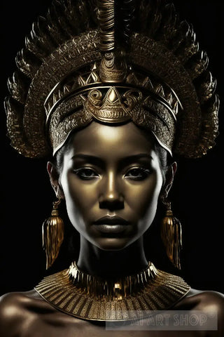#5. Egyptian Goddess. Portrait Ai Art