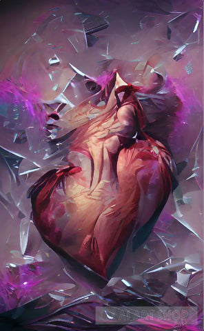 A Shattered Heart Ai Artwork