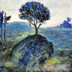 A Tree On The Rock Painting