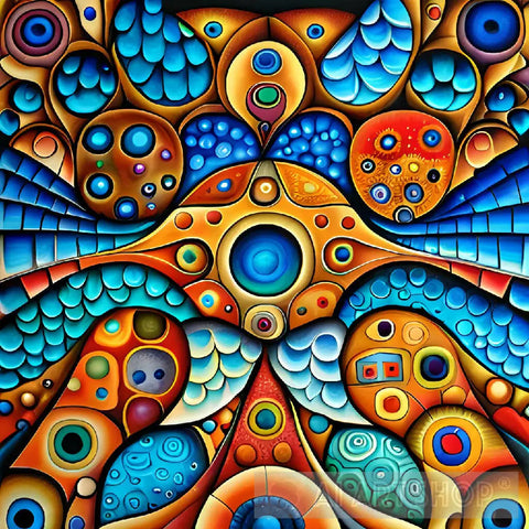 Complex Abstract Image abstract, art, paint, style, artwork, ai, generated, piece of art,