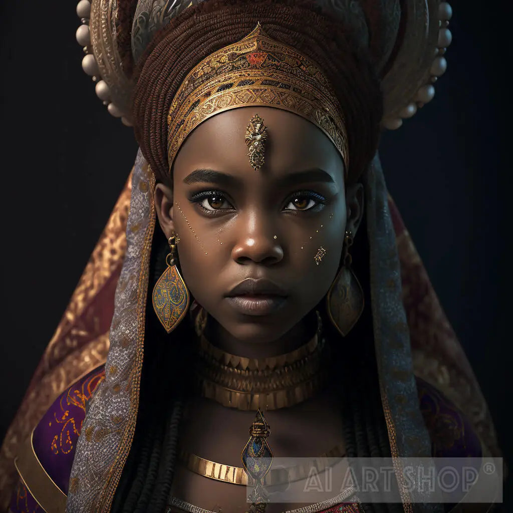 black, ai art, woman, beauty, black, princess