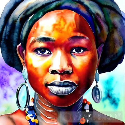 African Woman Ai Artwork