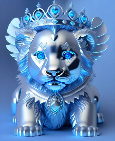 Silver Baby Lion