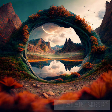 Aladdinplayz - The Eye Of Beauty Landscape Ai Art