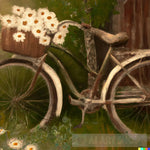 An Oil Painting Of Old Bicycle Ai Artwork