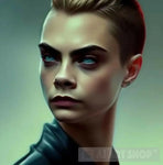 Badass Cara Delivigne Portrait Ai Art