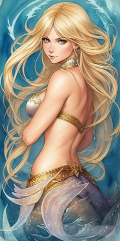 Blonde Mermaid Ai Artwork