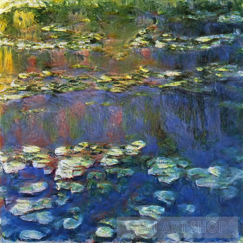 Blooming Water Lilies-Painting-AI Art Shop