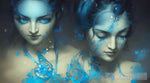 Blue Beauties Ai Artwork