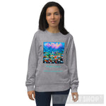 Bright Future Ai Art Unisex Organic Sweatshirt Grey Melange / Xxl