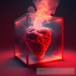 Burning Heart Ai Artwork