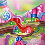Candy World Ai Artwork