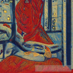 Cardinal's Prayer-Painting-AI Art Shop
