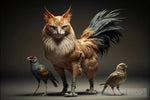 Cat Chicken Hybrid Animal Ai Art
