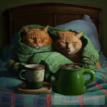 Cats In Bed Animal Ai Art