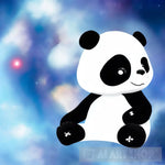 Cheerful Panda Enjoying Life In Space Ai Artwork