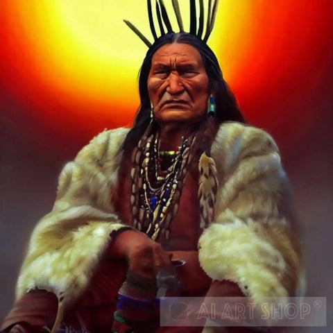 Chief Sitting Bull Ai Artwork